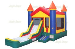 V Roof Castle Bounce House Combo